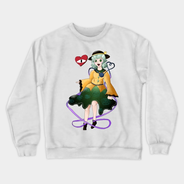 Koishi Komeiji Crewneck Sweatshirt by vanillaBunny